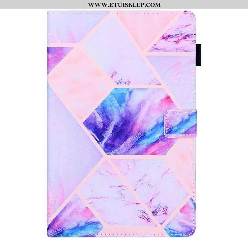 Etui Folio do Samsung Galaxy Tab A7 Lite Projekt Geometrii Marmuru